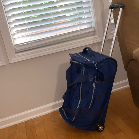 Kipling Navy Blue Duffle Luggage Bag - Picture 6 of 17